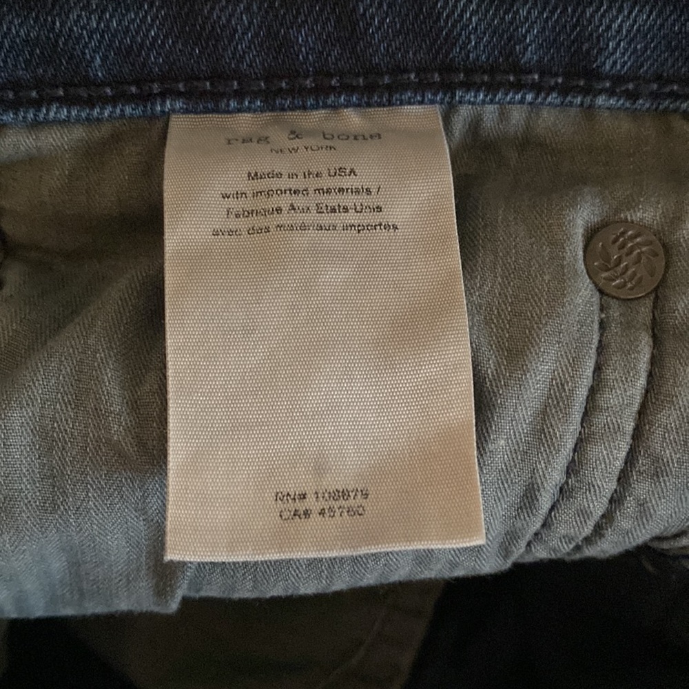 Rag & Bone fit 1 extra slim dark blue fabulous extra slim jeans from Saks - Picture 14 of 16